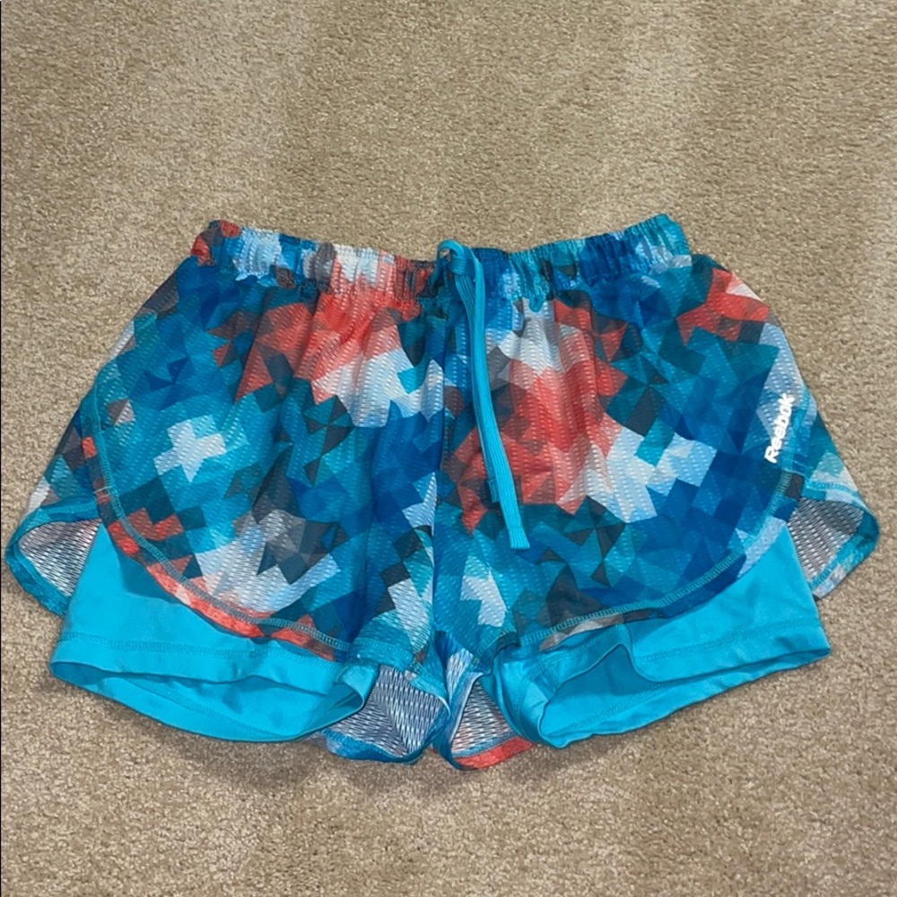 Multicolored workout shorts